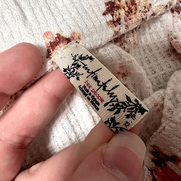 Free People Intimately One of the Girls Floral Drawstring Shorts - Size XS - Picture 5 of 7